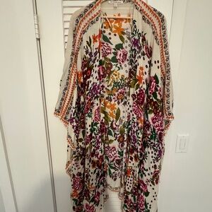 Zara Floral Multicolor Swim Coverup